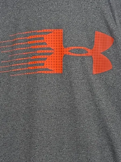 Under Armour Damen Kapuzenpullover Grau Meliert Sportlich Gr. 42 XL