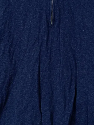MNG Collection Herren Pullover Troyer Gr. M Blau Meliert Langarm Baumwolle