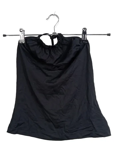 MEXX Damen Top Gr. 38/M Schwarz Basic Träger Raffungen Freizeit
