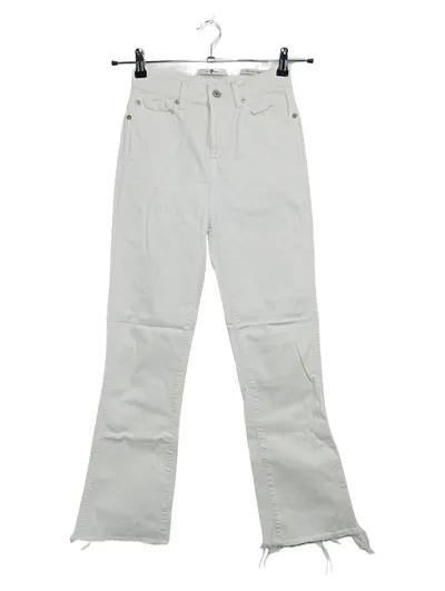 7 For All Mankind Damen Jeans Wide Fit Weiß Gr. W25/L26