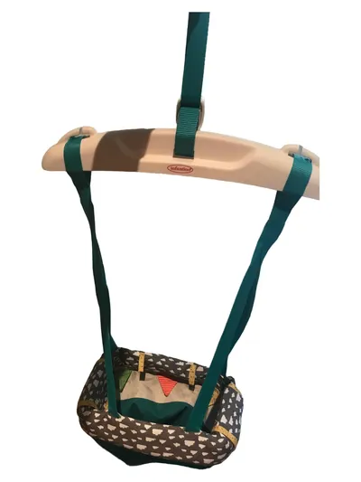 Infantino Türhopser Baby Jumper ab 6 Monate Petrol Grau Wolken