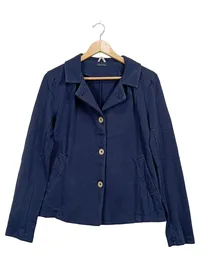 Marc O'Polo Damen Jacke Blazer Blau Baumwolle Casual Gr. XL 42 1
