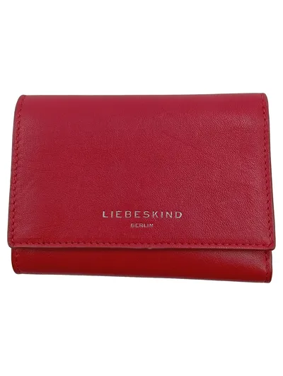 Liebeskind Berlin Damen Geldbörse Leder Elegant Uni Rot 14cm