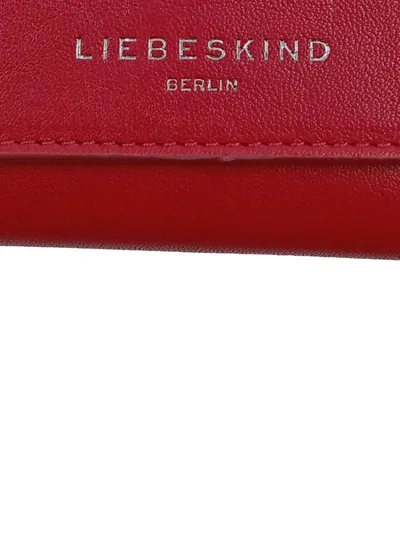 Liebeskind Berlin Damen Geldbörse Leder Elegant Uni Rot 14cm