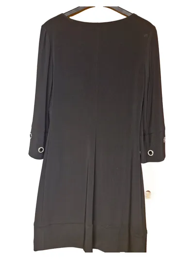 Joseph Ribkoff Damen Cocktailkleid Gr. 36 Schwarz Ösen-Details Elegant