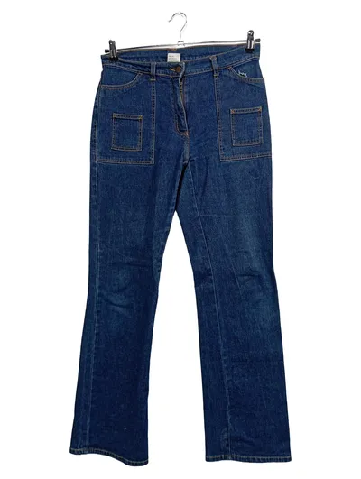 Cecilia Classics Jeans Damen Straight Leg Gr. 38 Blau Klassisch