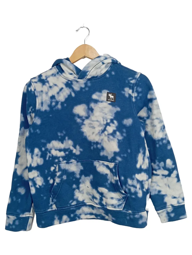Abercrombie Kids Kapuzenpullover Batikmuster Blau Gr. 146 Hoodie 1