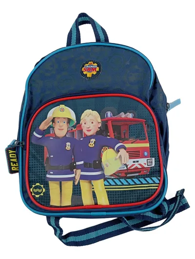 Feuerwehrmann Sam Rucksack Kinder Blau Schulranzen Kindergarten Tasche