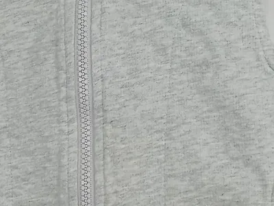 Lindex Kinder Sweatweste Kapuze Grau Gr. 110 Casual Baumwolle