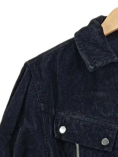 Topshop Corduroy Freizeitkleid Damen 34;XS Schwarz Reißverschluss Langarm