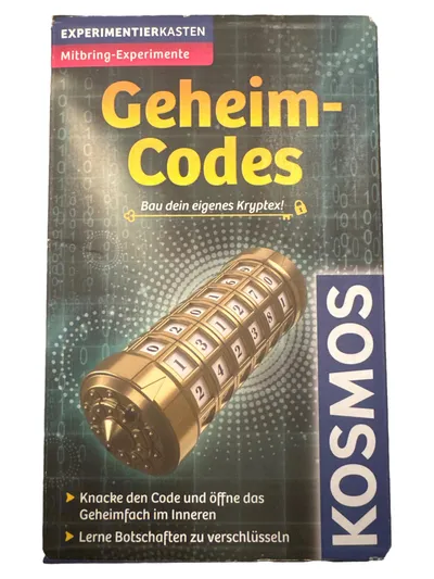 KOSMOS Experimentierkasten Geheim Codes Kryptex Mitbring Experimente ab 8