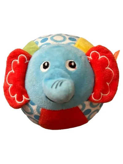 Fisher-Price Stofftier Ball Elefant Baby Kuscheltier Blau 12 cm