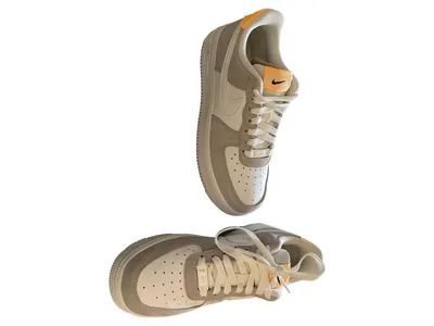 Nike Air Force 1 Damen Sneaker Low Weiß Grau Gr. 36.5