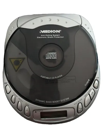MEDION MD7936 Tragbarer CD Player Silber Anti-Shock