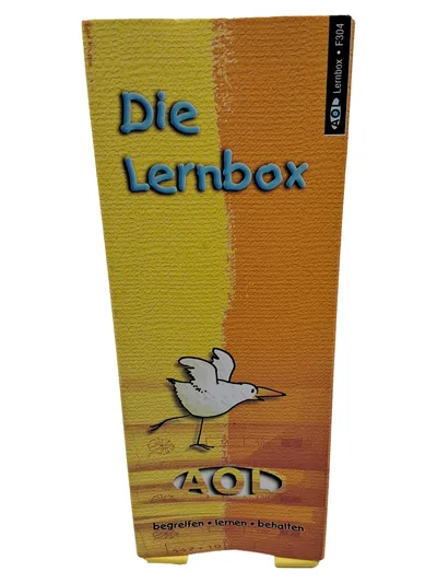 AOL Die Lernbox Karteikarten System Lernen Behalten Gelb F304