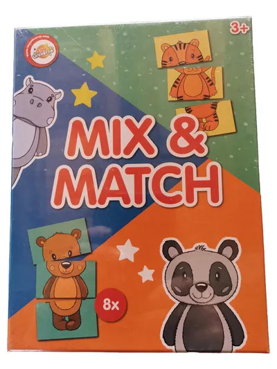 Toy Universe Mix & Match Tier-Puzzle Kinder Lernspiel ab 3 Jahre 8 Tiere