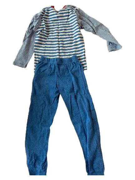 ALANA Kinder Schlafanzug Gr. 110/116 Blau Gestreift Baumwolle Pyjama 2