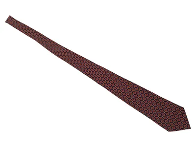 Braun Herren Krawatte Blau Seide Business Geometrisch