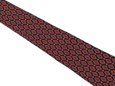 Braun Herren Krawatte Blau Seide Business Geometrisch