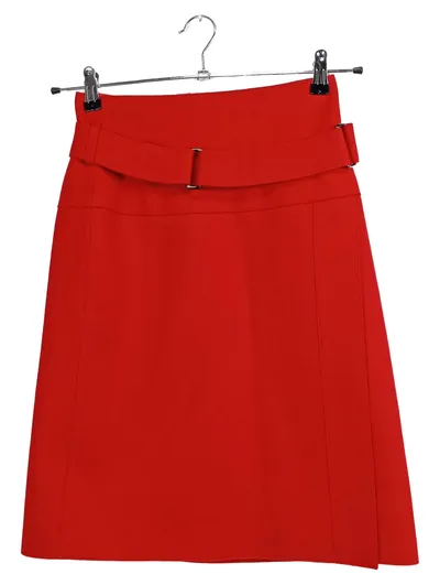 Strenesse Gabriele Strehle Bleistiftrock Damen Gr. 34/XS Rot Wolle