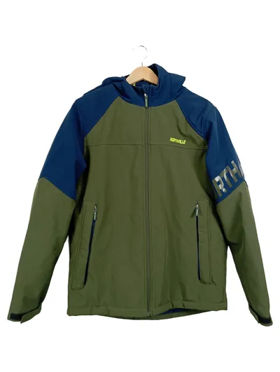 Northville Kinder Softshelljacke Gr. 176 Outdoor Mehrfarbig Olive Grün Blau