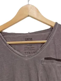 Cinque Herren Langarmshirt Grau Gr. 48/M Baumwolle Casual 2