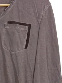 Cinque Herren Langarmshirt Grau Gr. 48/M Baumwolle Casual 3