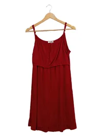 Ekouaer Damen Freizeitkleid Rot Gr. 40/L Casual Sommerkleid 1
