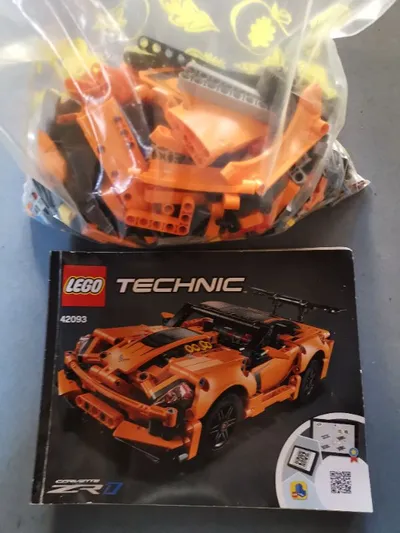 LEGO Technic 42093 Chevrolet Corvette ZR1 Bauset Sportwagen Orange