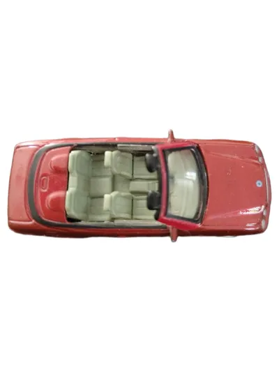 Mercedes Benz CLK Cabriolet Spielzeugauto Rot Metall Kunststoff 8cm