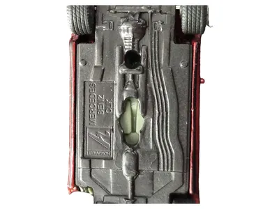 Mercedes Benz CLK Cabriolet Spielzeugauto Rot Metall Kunststoff 8cm