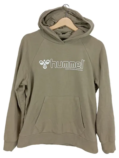 Hummel Kapuzenpullover Herren Hoodie Gr. M Beige Sportlich