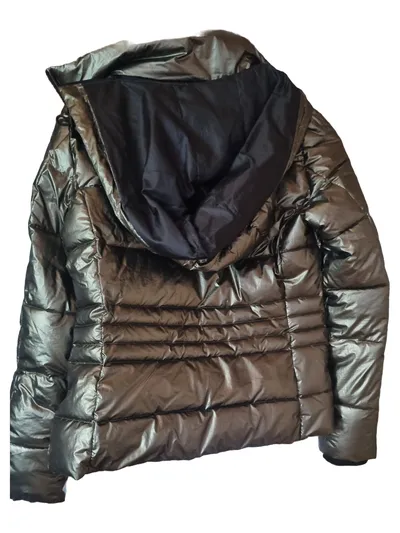 TRAMONTANA Steppjacke Damen Casual Gold Kapuze Reißverschluss Gr. 34 XS