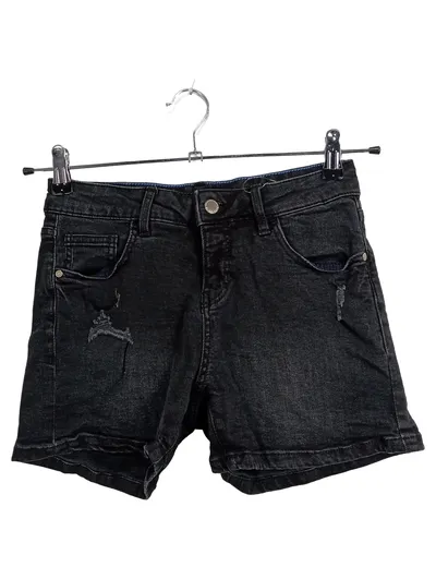 Blind Date Damen Jeans Shorts Gr. 34 Schwarz Casual Distressed