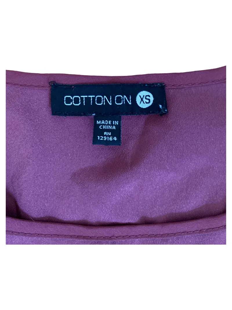 Cotton On Damen Freizeitkleid Rot XS Casual 8