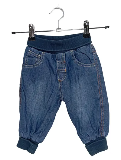 Lindex Baby Mädchen Jeans Straight Leg Gr. 68 Blau Casual Hose