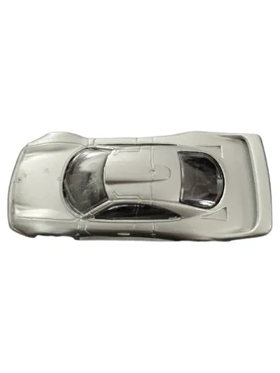 Maisto Mercedes CLK GTR Modellauto Sportwagen Silber 8 cm
