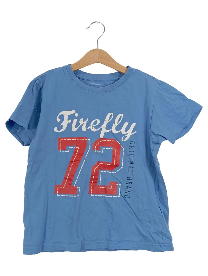 Firefly Kinder T-Shirt Gr. 134 Blau Casual Logo-Print Baumwolle 1
