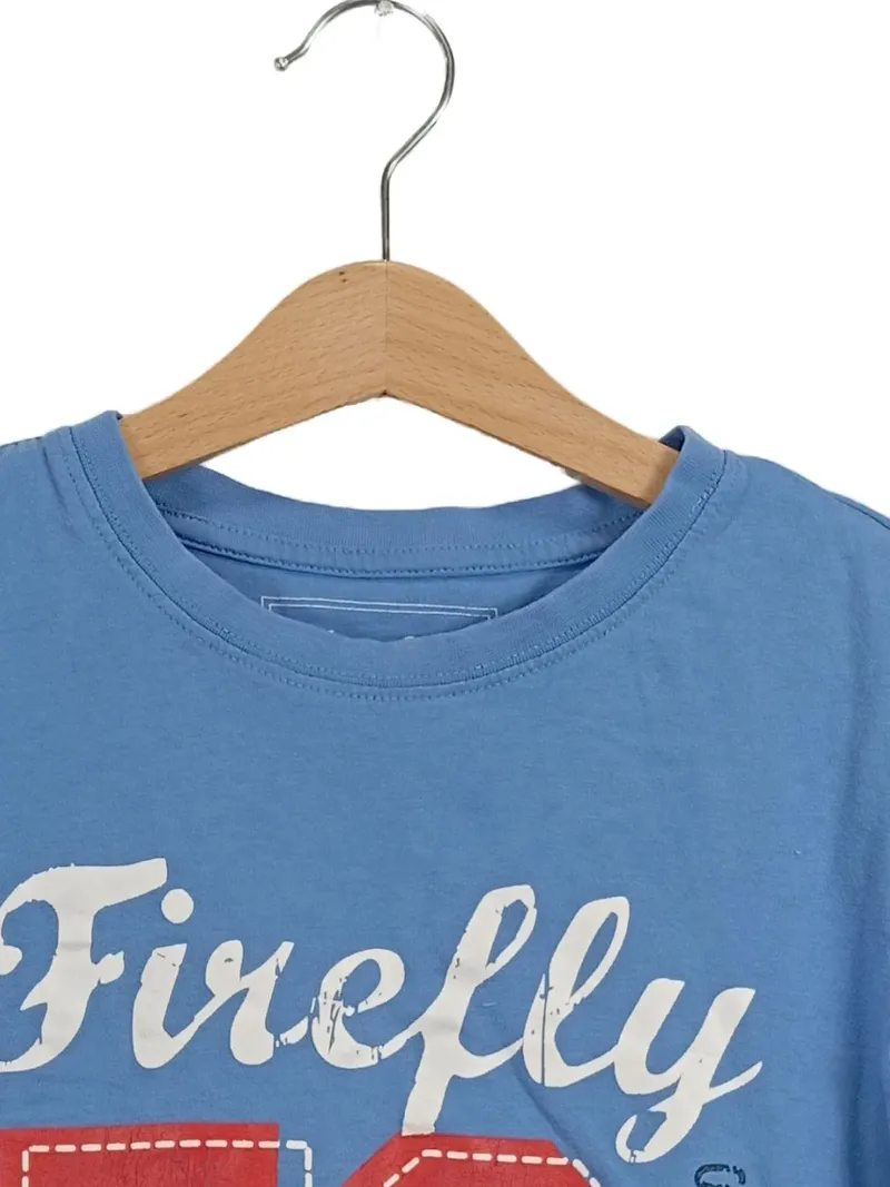 Firefly Kinder T-Shirt Gr. 134 Blau Casual Logo-Print Baumwolle 4