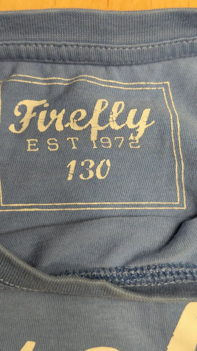 Firefly Kinder T-Shirt Gr. 134 Blau Casual Logo-Print Baumwolle 7