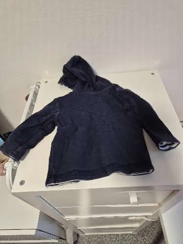 Feetje Baby Sweatjacke Kapuze Gr. 86 Blau Cardigan Jungen