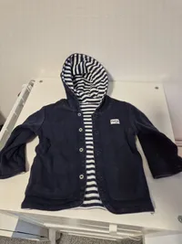 Feetje Baby Sweatjacke Kapuze Gr. 86 Blau Cardigan Jungen 3