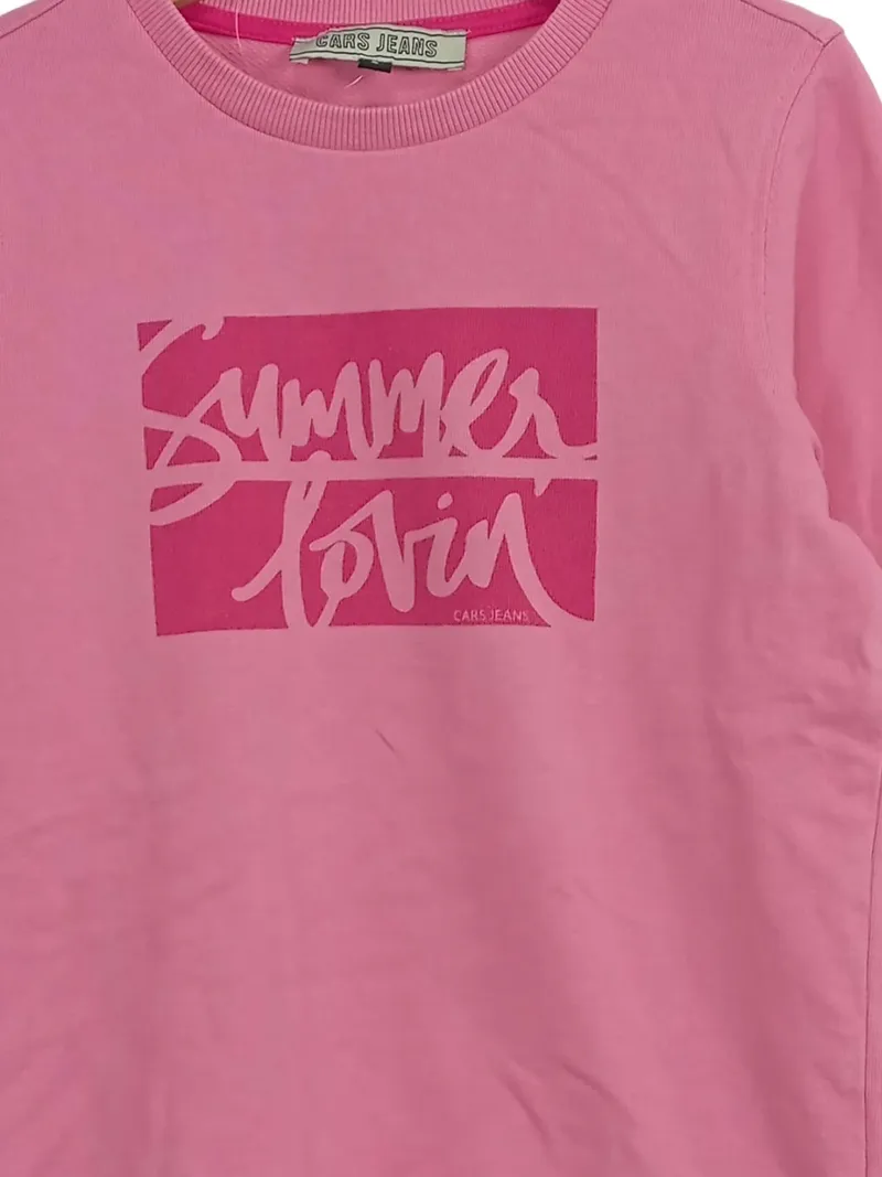 Cars Jeans Mädchen Pullover Summer lovin Pink Gr. 128 Casual Langarm 2
