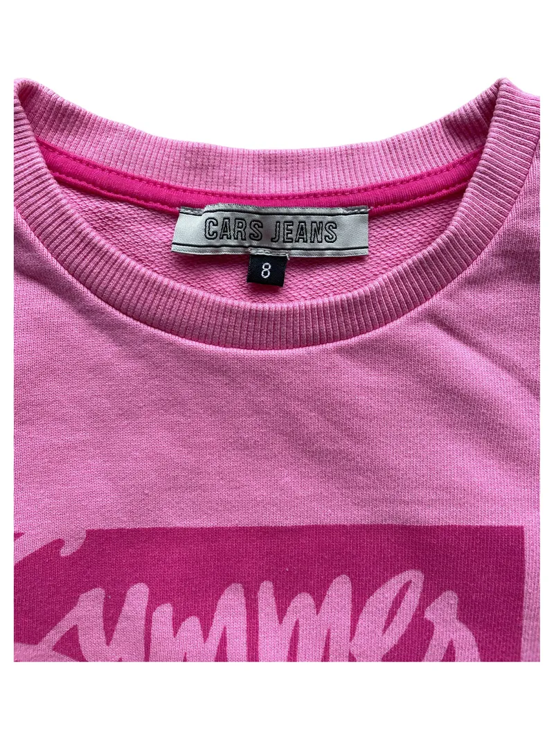 Cars Jeans Mädchen Pullover Summer lovin Pink Gr. 128 Casual Langarm 4