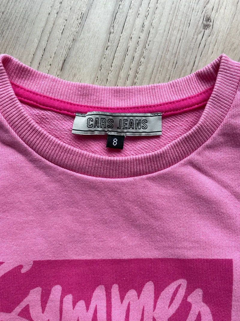 Cars Jeans Mädchen Pullover Summer lovin Pink Gr. 128 Casual Langarm 6