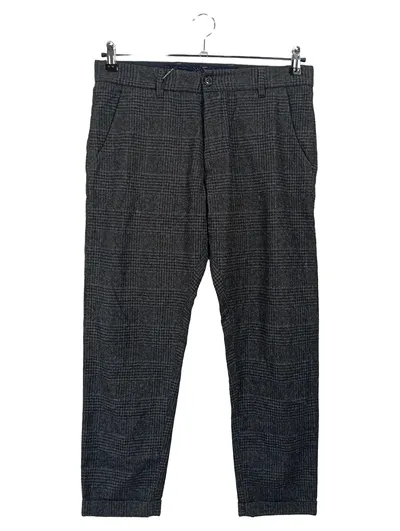 Officina36 Stoffhose Herren 48 Grau Kariert Business Chino