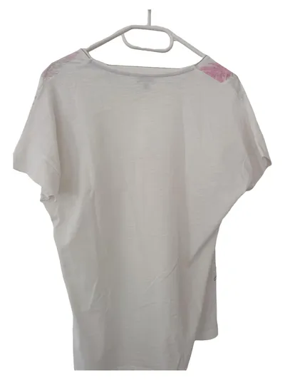 Kenny S. Damen T-Shirt Gr. 38/M Weiß Grafisch Modern
