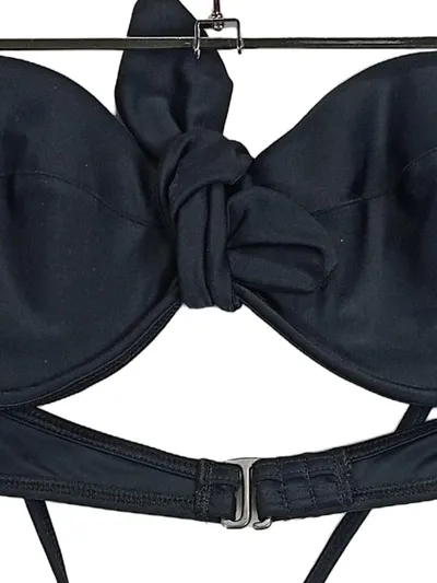 Hollister Damen Bikini Oberteil Schwarz Gr. 36 S 80B Träger Schleife