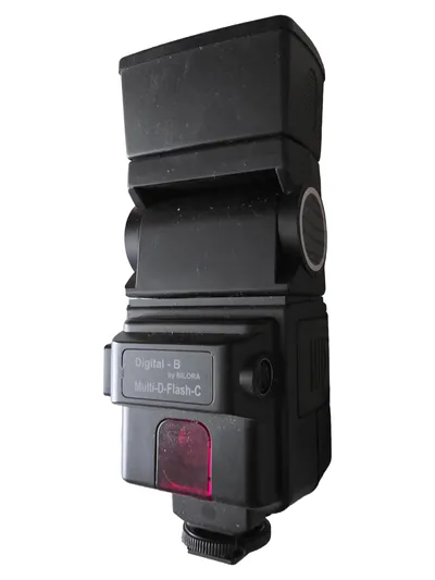 Bilora Multi-D-Flash-C Blitzgerät Kamera Blitz Schwarz Vintage