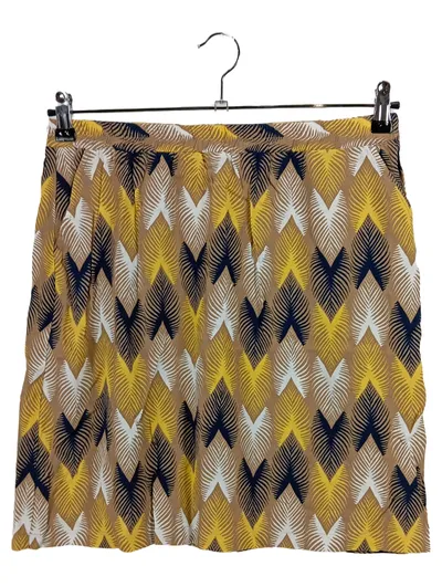 Re.Draft Damen Faltenrock Gr. 38 Modern Mehrfarbig Viskose Muster